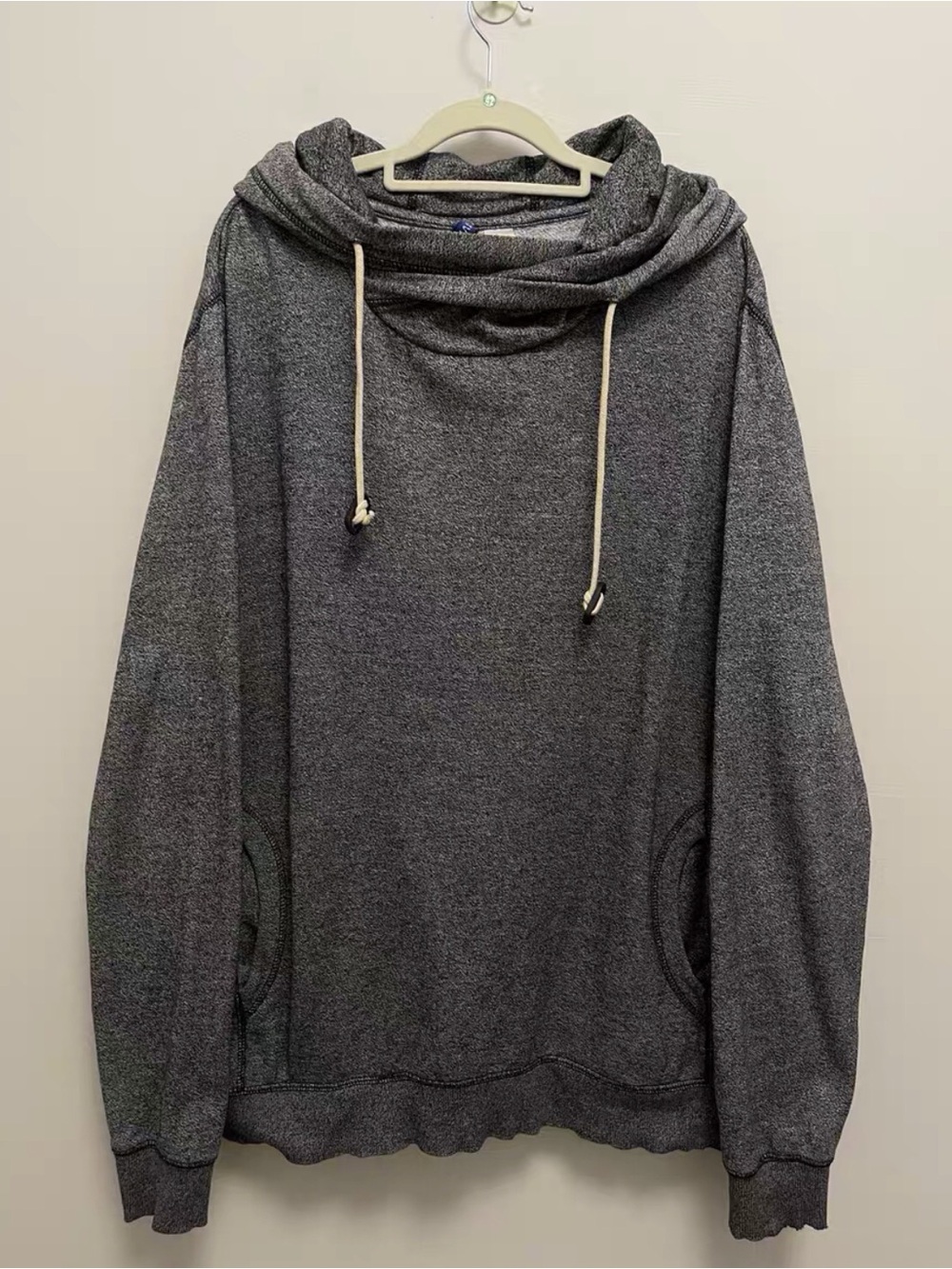 Nike Dark Gray Pullover Hoodie with Red Logo Tag